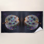 Pomegranate  ビーチタオル (正面)