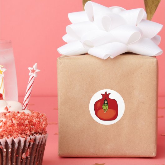 Pomegranate ラウンドシール (パーティー)