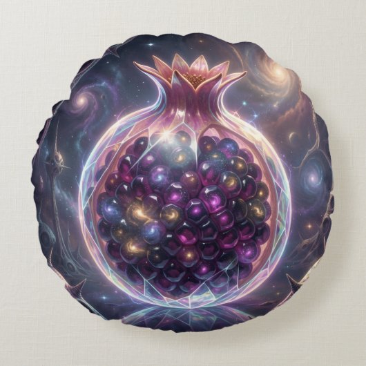 Pomegranate´5 ラウンドクッション (正面)