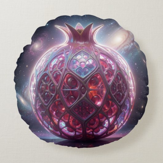 Pomegranate´6 ラウンドクッション (正面)