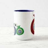 Pomegranate and evil eye mug  マグカップ (中央)