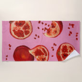 Pomegranate Beach Towel ビーチタオル (正面)