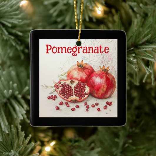 Pomegranate Ceramic Ornament セラミックオーナメント (ツリー)