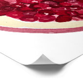 Pomegranate Fruity Watercolor Art ポスター (角)