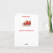 Pomegranate Greeting Card カード (裏面)