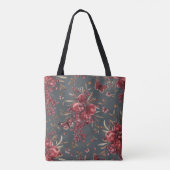 Pomegranate & Olive Botanical Tote Bag トートバッグ (裏面)