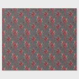  Pomegranate & Olive Botanical Wrapping Paper ラッピングペーパー