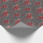  Pomegranate & Olive Botanical Wrapping Paper ラッピングペーパー (角)