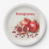 Pomegranate Paper Plate ペーパープレート (正面)