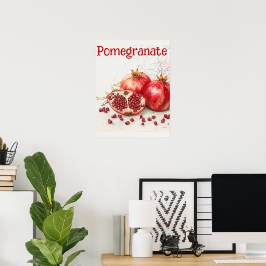 Pomegranate Poster ポスター (ホームオフィス)