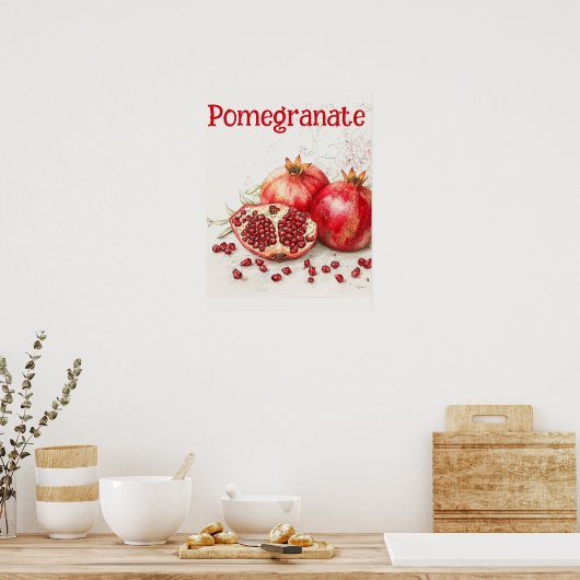 Pomegranate Poster ポスター (キッチン)