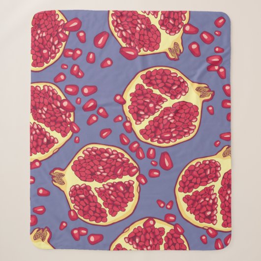 Pomegranate seamless pattern. シェルパブランケット (正面)