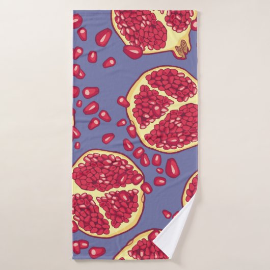 Pomegranate seamless pattern. バスタオル (バスタオル)