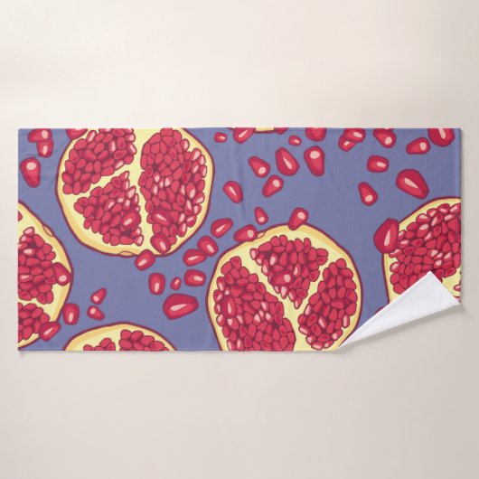 Pomegranate seamless pattern. バスタオル (バスタオル)