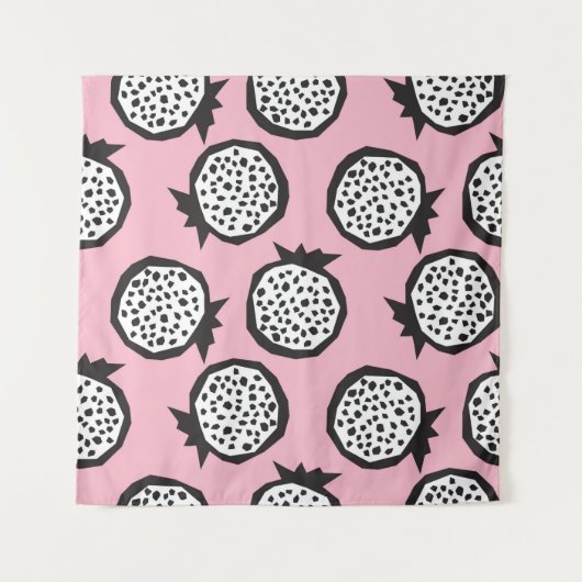Pomegranate seamless pattern in modern abstract st タペストリー (正面)