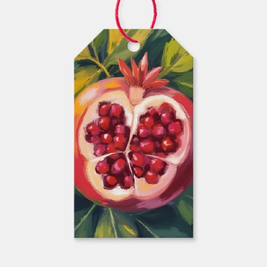Pomegranate Seeds | Fruit Painting ギフトタグ (正面)