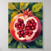 Pomegranate Seeds | Fruit Painting ポスター (正面)
