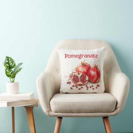 Pomegranate Throw Pillow クッション (椅子)