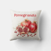 Pomegranate Throw Pillow クッション (裏面)
