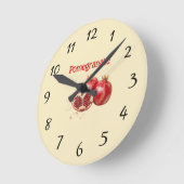 Pomegranate Wall Clock ラウンド壁時計 (傾斜)