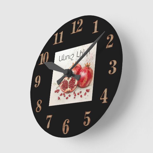 Pomegranate Wall Clock ラウンド壁時計 (傾斜)