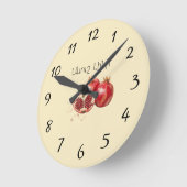 Pomegranate Wall Clock ラウンド壁時計 (傾斜)