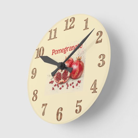 Pomegranate Wall Clock ラウンド壁時計 (傾斜)