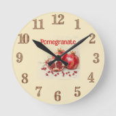 Pomegranate Wall Clock ラウンド壁時計 (正面)