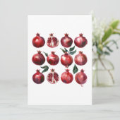 Pomegranate Watercolor Art 招待状 (スタンド正面)
