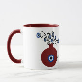 pomegranate with evil eye mug マグカップ (左)