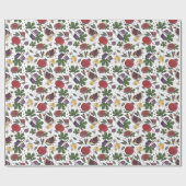 Pomegranates, Figs and Honey Bees ラッピングペーパー (フラット)