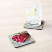 "Pomegranates Heart Fruit" Cute Photo. Buy Now コースター (右側)
