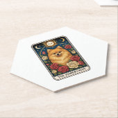 Pomeranian ペーパーコースター (アングル)