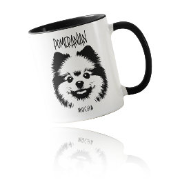 Pomeranian Breed Edgy Pop Art Custom Dog Lover マグカップ