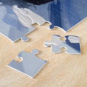 Pomeranian Christmas Red Truck Holiday Gift ジグソーパズル (側面)