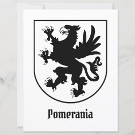 Pomeranian Coat of Arms Black and White Heraldic