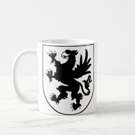 Pomeranian Coat of Arms Black and White Heraldic コーヒーマグカップ