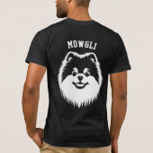 Pomeranian Custom Name Pop Art Sport Font Tシャツ (裏面)