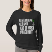 Pomeranian Dad Funny Tシャツ (正面)