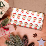 Pomeranian Dog Breed Christmas Stars 薄葉紙<br><div class="desc">Pomeranian Dog Breed Christmas Stars features a watercolor of a Pomeranian with a red Santa's Hat and a red Christmas scarf.</div>