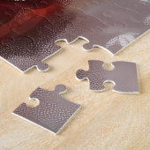 Pomeranian Dog Christmas Festive ジグソーパズル (側面)