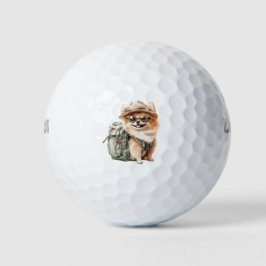 Pomeranian Dog Lover Golf Balls ゴルフボール