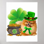 Pomeranian Dog Shamrock St Patricks Day Dog Irish ポスター<br><div class="desc">Pomeranian Dog Shamrock St Patricks Day Dog Irish
Do you love these adorable Pomeranian puppies? 
Are you looking for a birthday gift or holiday gift for a lover right?</div>