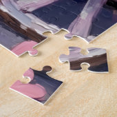 Pomeranian Dog Valentine's Day  ジグソーパズル (側面)