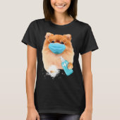 Pomeranian Face Mask Tシャツ (正面)