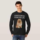 Pomeranian Friend For Life Dog Friendship Tシャツ (正面フル)