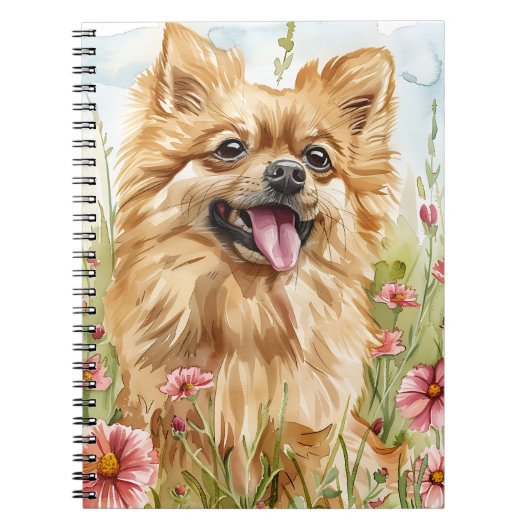 Pomeranian Journal – Dog Mom Notes ノートブック (正面)