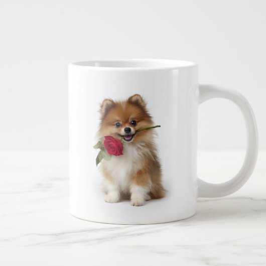 Pomeranian Love ジャンボコーヒーマグカップ (右)
