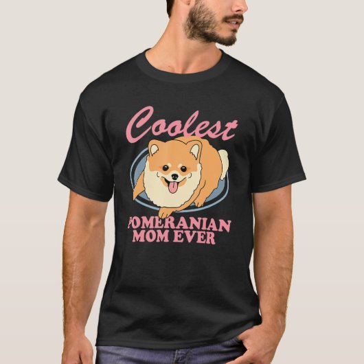 Pomeranian Mom Dog Owner Pomeranian 1 Tシャツ (正面)