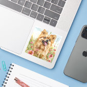 Pomeranian Sticker – Watercolor Design シール (ノートパソコンとiPhone)